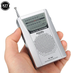 Міні радіо кишеньковий радіоприймач з антеною BC-R60