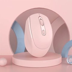 Стильна безпровідна мишка M I07 Pink  Рожева