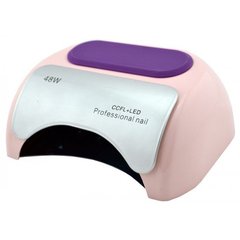 УФ лампа для ногтей Beauty nail 18K CCFL LED 48W сушилка сенсор Светло-розовый