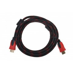 Кабель HDMI - HDMI 3m посилений в обмотці 3м