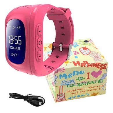 Детские смарт часы Smart Baby Watch с GPS Q50-2, Sim card, pink