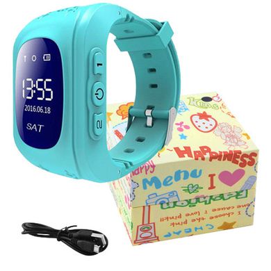 Детские смарт часы Smart Baby Watch с GPS Q50-2, Sim card, blue