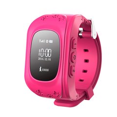 Детские смарт часы Smart Baby Watch с GPS Q50-1, Sim card, pink
