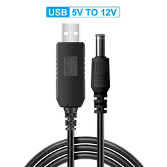 Кабель питания USB - DC 5.5 x 2.1 мм преобразователь 5v - 9v для роутеров (1 метр)