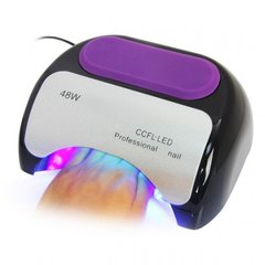 УФ лампа для нігтів Beauty nail 18K CCFL LED 48W сушарка сенсор Чорний